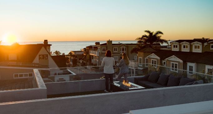 Beach Sunset on Rooftop Deck 2